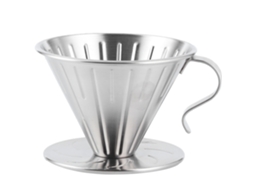 Dripper De Café De Acero Inoxidable Com Cone Filtro, Taza, Suporte E Acessórios Para Casa E Escritório
