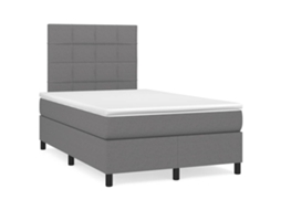 Box Spring Bed, Box Spring Beds Vidaxl Cinzeto Tecido (120 X 200 Cm)