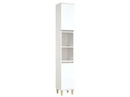 Bathroom Cabinet, Bathroom Cabinets Vidaxl Branco Madeira Processada (n/a)