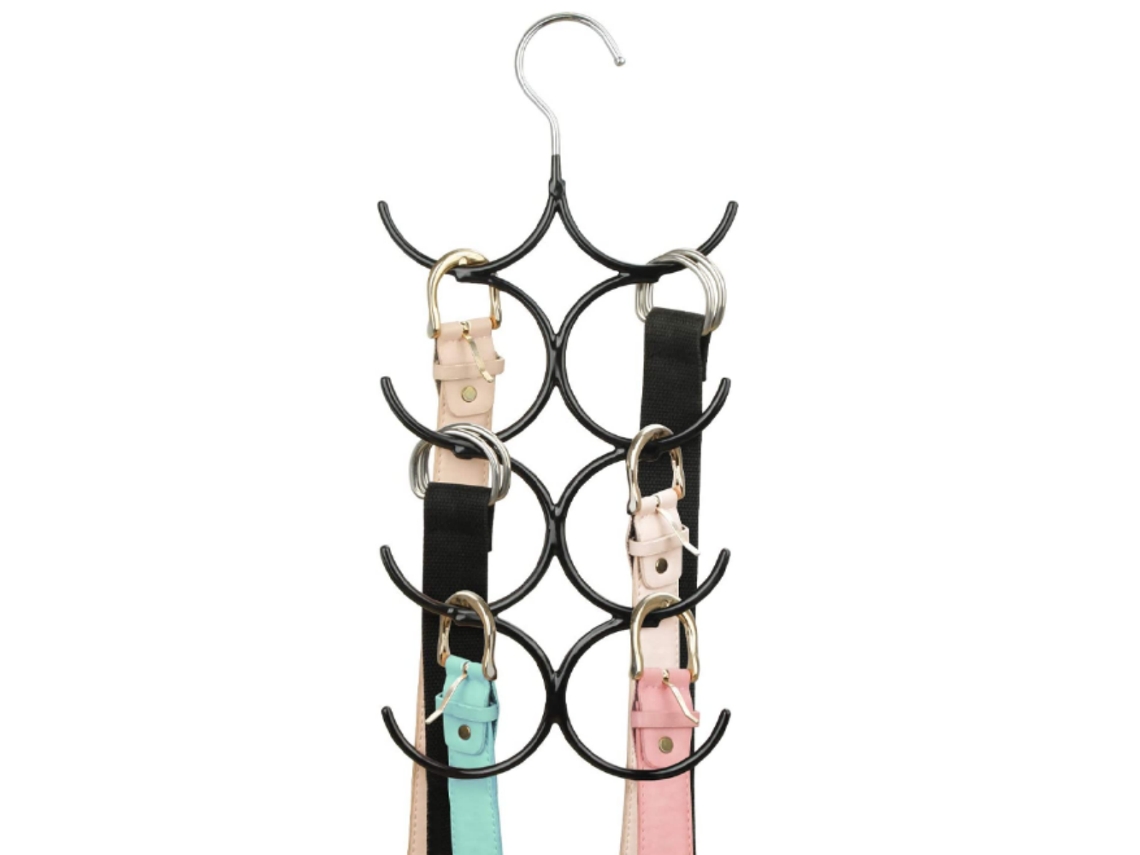 Cabides De Metal Para Roupas - Suporte Prático Para Gravatas E Cintos Com 8 Ganchos Para O Guarda-roupa