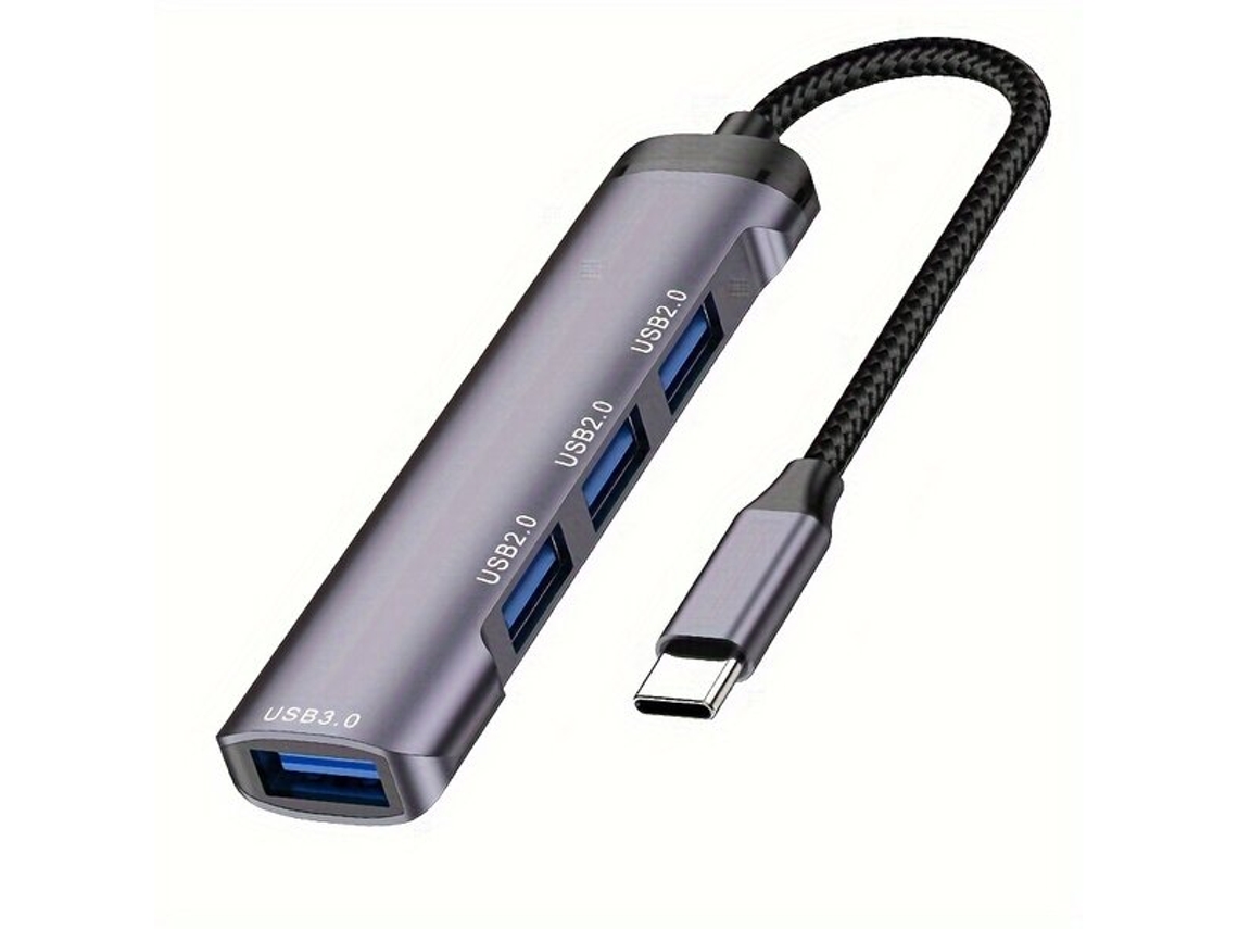 Adaptador Usb C 4 Em 1 Com 4 Portas Tadvyyvayotoy
