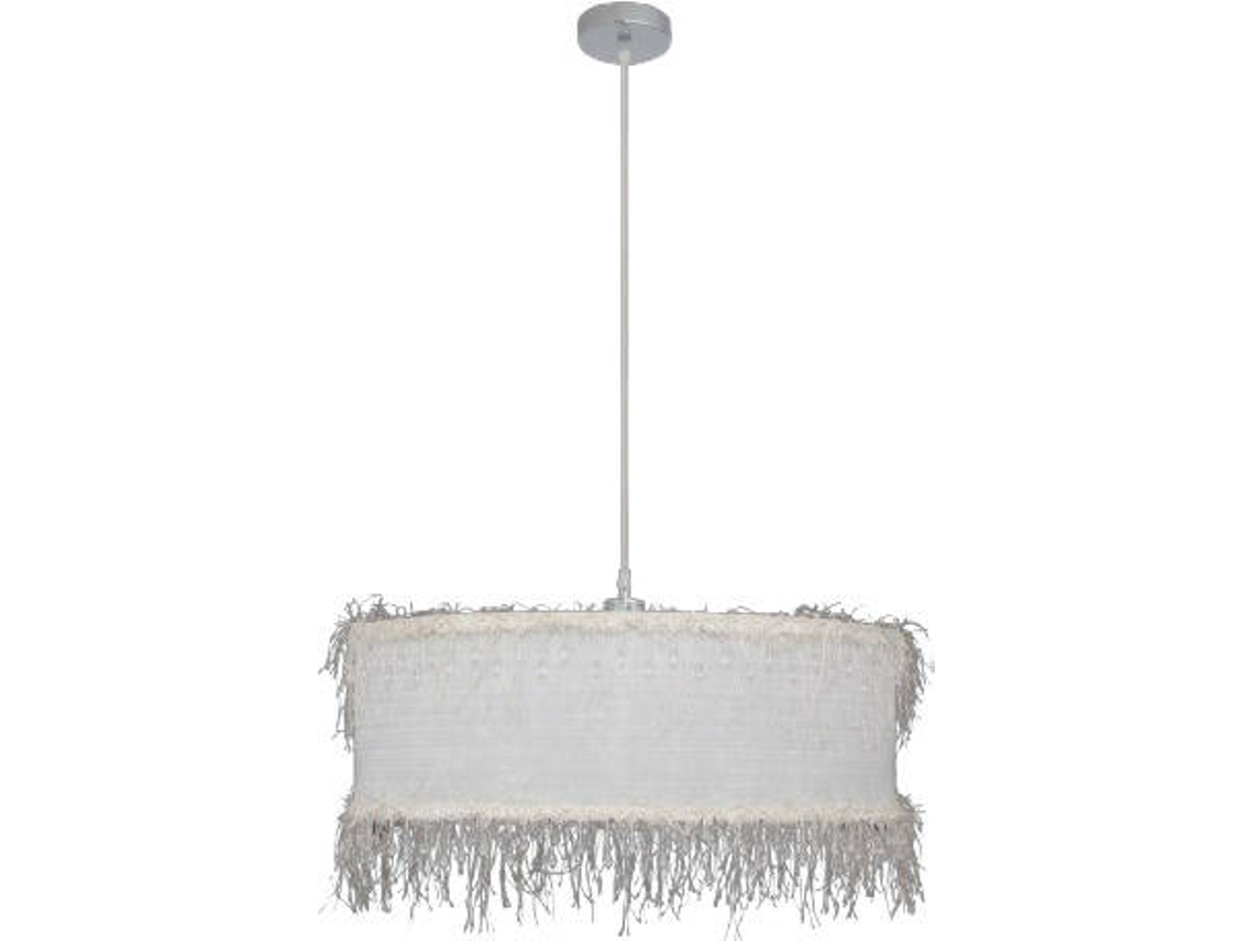 Candeeiro de Teto FABRILAMP Hilos (Branco - E27 - Máx. 60W - Metal - Tecido)