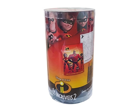 Livro Disney - Mini Tubo Histórias Para Colorir - Os Incríveis 2 de Disney (Português)