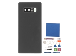 Vidro Painel Traseiro com Lente Câmera Samsung Galaxy Note 8 Preto