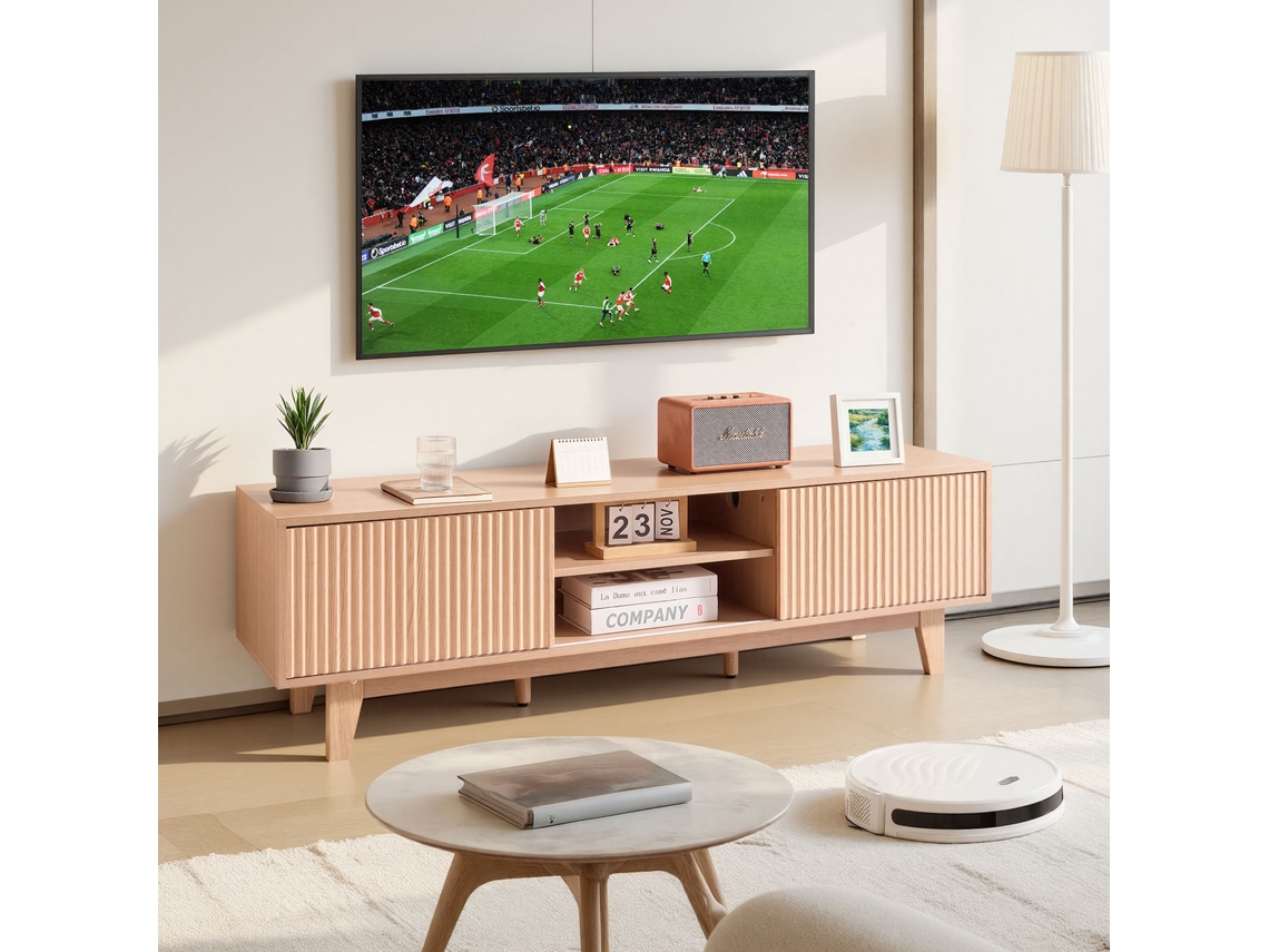 Móvel De Tv Estilo Bohemio 150 X 39 X 45 Cm Para Televisores De 139,7 165,1 Cm Vevor