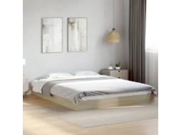 Estrutura Cama S/ Colchão Derivados de Madeira Carvalho Sonoma MAISON EXCLUSIVE (200x200 cm)
