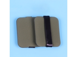 Esponja Doble Cara Para Maquillaje - Rectangular Verde Oscuro Con Potente Agarre Y Diseño De Correa