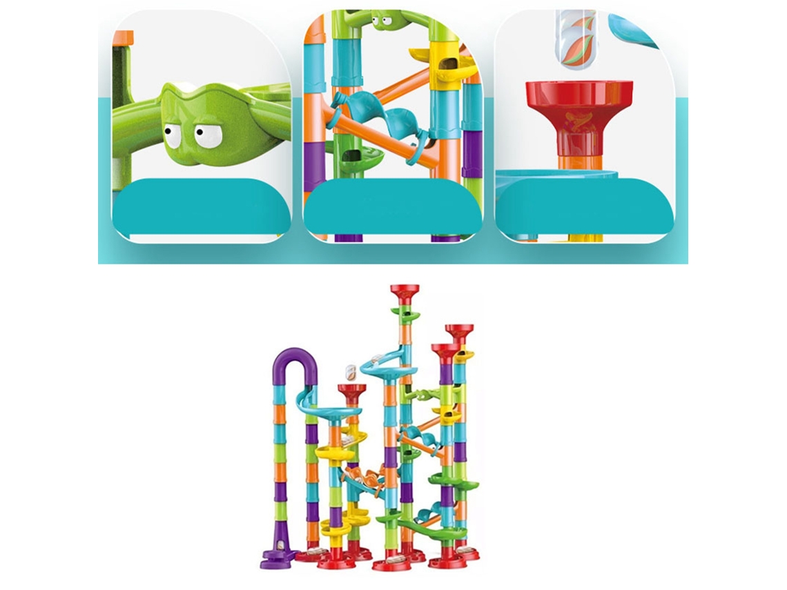 Conjunto De Blocos De Labirinto De Trilho 113pcs Brinquedo Construtivo Para Crianças