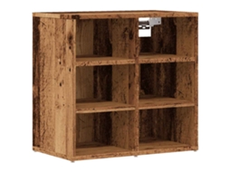 Shoe Cabinet, Shoe Cabinets Vidaxl Marrom Madeira Processada (52.5 X 30 X 50 Cm)