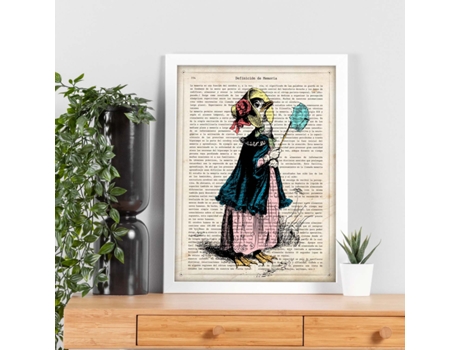 Pôster De Oca Vintage. Lhes De Animais Com Definições. Ilustrações De Animais Com Textos.