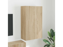 Vidaxl Armário De Tv De Parede 59,5 X 31 X 100 Cm Carvalho Sonoma