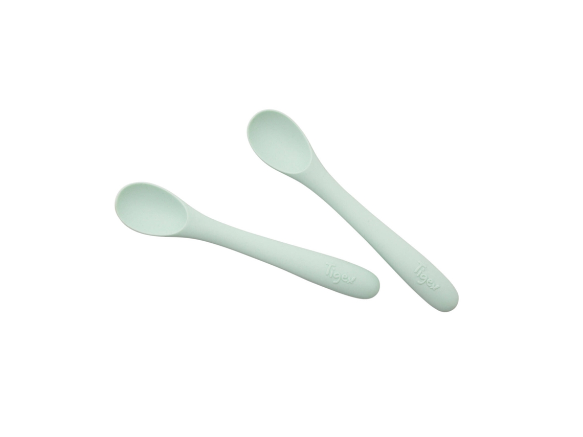 Conjunto 2 Colheres Silicone +6m Tigex