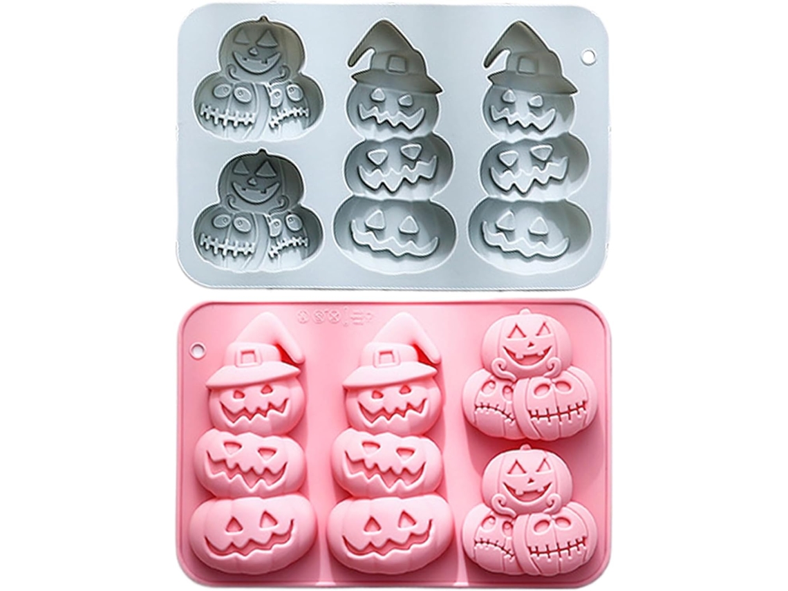 conjunto de 2 Formas De Silicone Assar Com Tema De Halloween