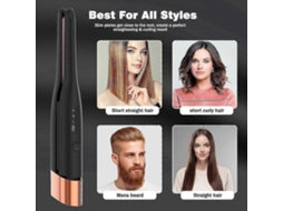 Prancha de Cabelo Sem Fio de 3/10 Polegadas com Bateria de 4800mah TAISHENGDA