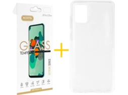 Kit Capa e Película Samsung Galaxy A51 5G ACCETEL Liso 1 (Transparente)