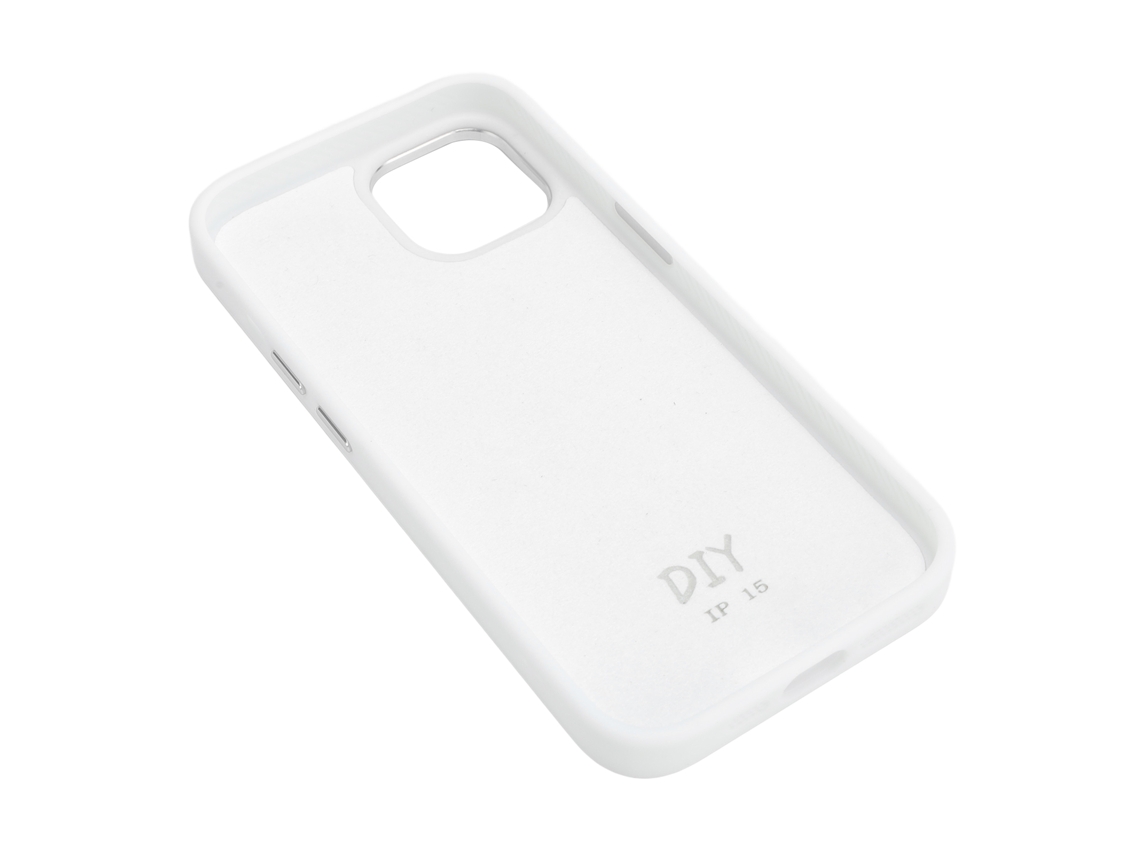 Capa De Celular Com Tela De Tinta Nfc Inteligente Diy Projeção De Tela Material Tpu Para Iphone 15 Branco