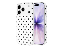 Capa Para Iphone 17 Pro Com Estampa De Bolinhas Em Tpu Imd