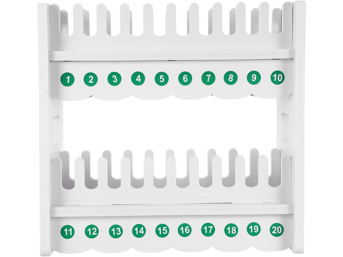 Suporte De Celular De Plástico Com 2 Níveis, Visor Compacto E 20 Compartimentos.