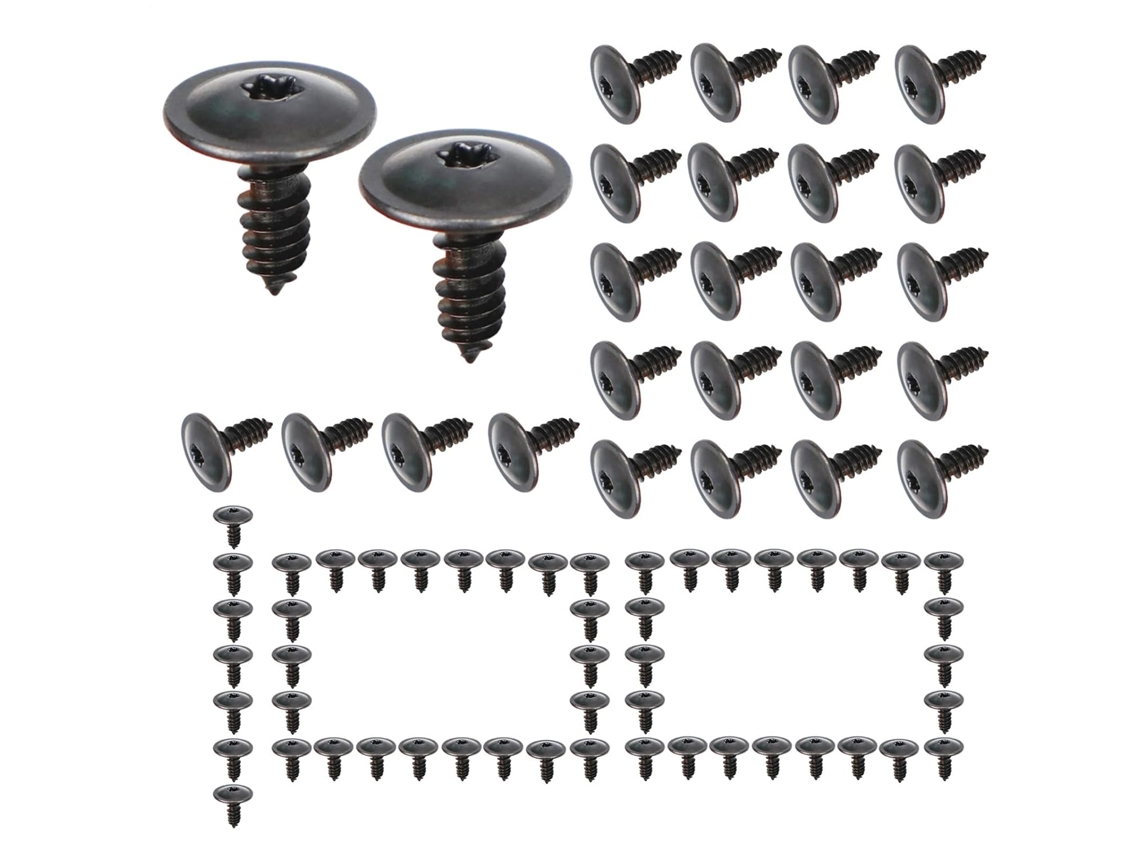Parafusos Autoatarraxantes Para Metal, 100 Unidades, Parafusos Para Fixação De Para-choques