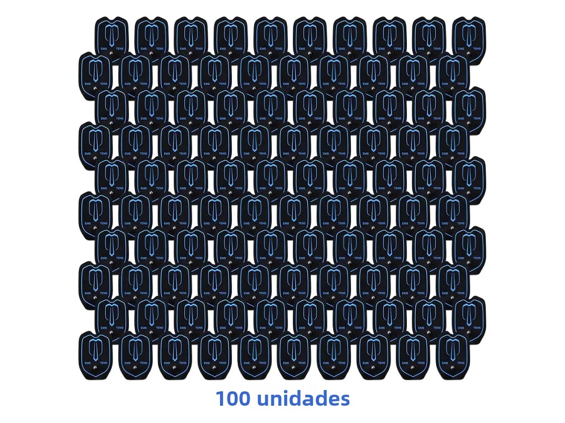 Eletrodos Tens com Gel Condutor Estimulador Muscular de Pulso Terapêutico Compex MDUG (100 Unidades)