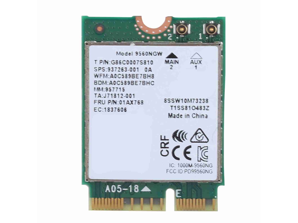 2026zentro-placa De Rede Sem Fio Intel 9560ac Ngw Wifi 2.4g/5g Bluetooth 5.0 Ngff