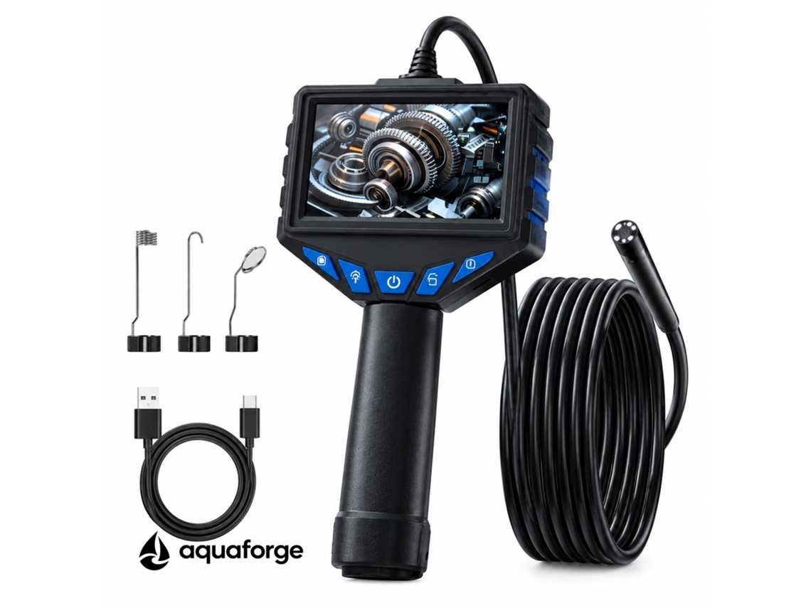 Endoscópio Industrial Ecrã 4,3" Cabo 100 M Ip67