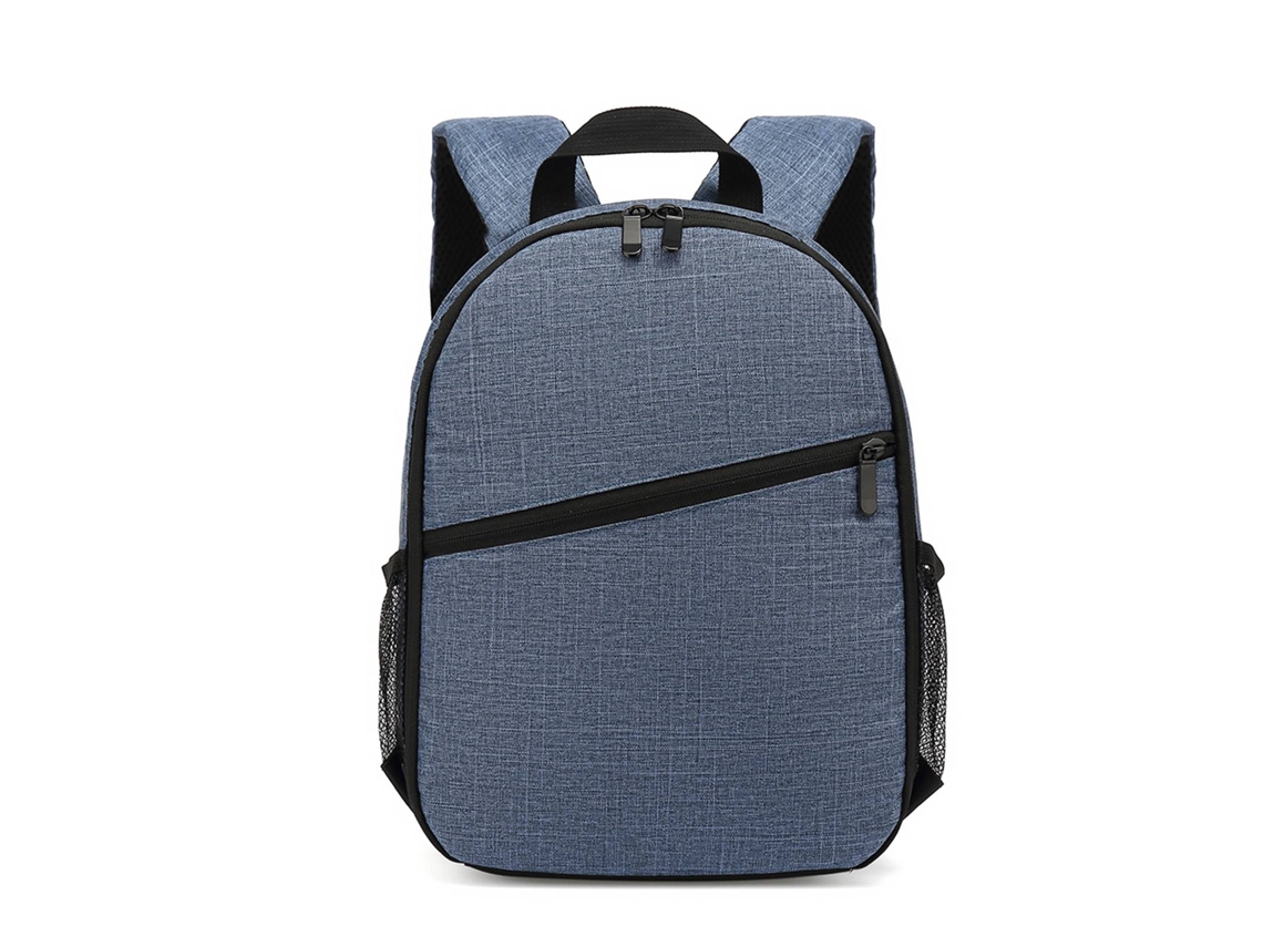 Mochila De Câmara Digital Multifuncional Impermeável Para Uso Ao Ar Livre Com Compartimentos De Poliéster