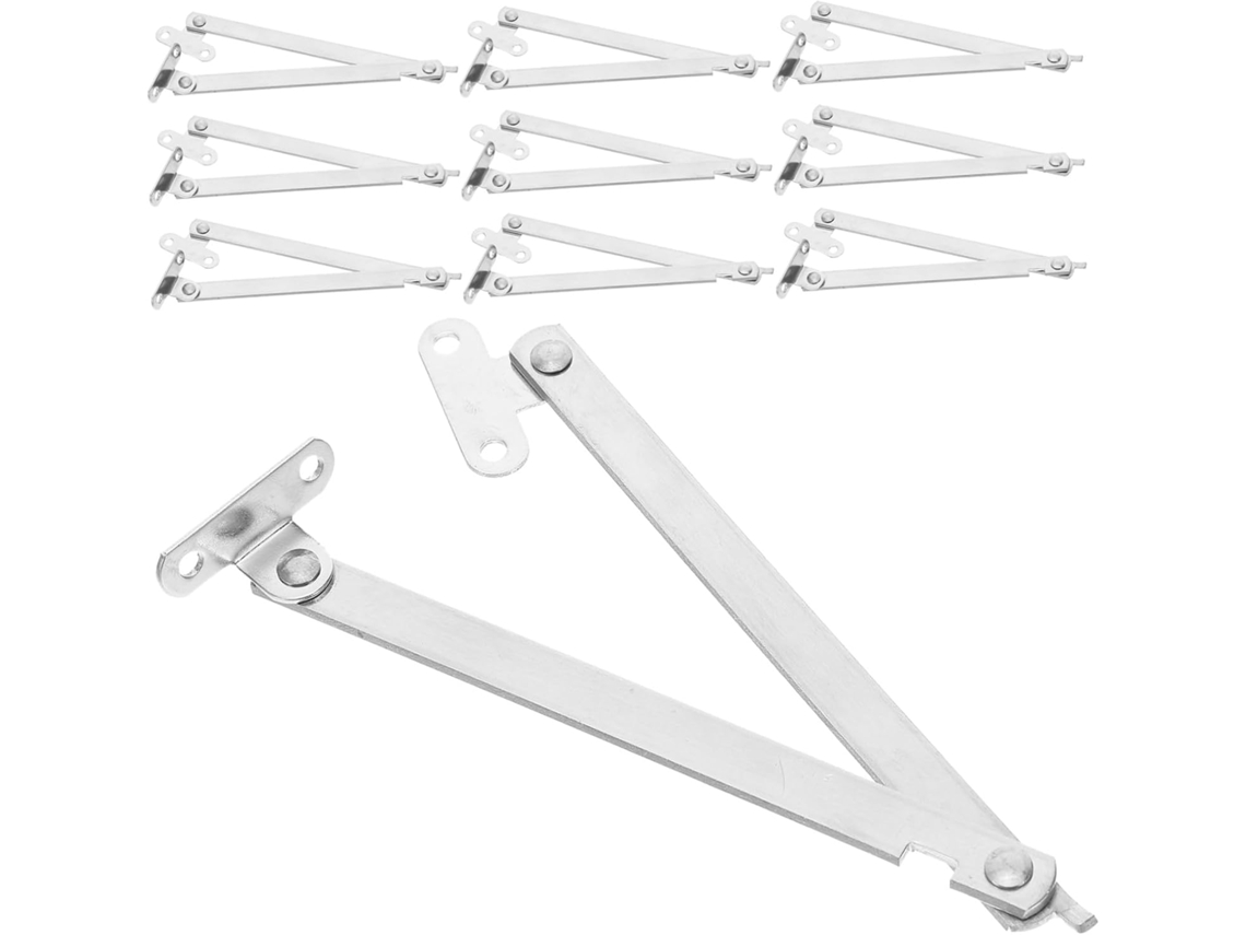 Conjunto De 10 Dobradiças Aço Inoxidável Espessadas Para Portas