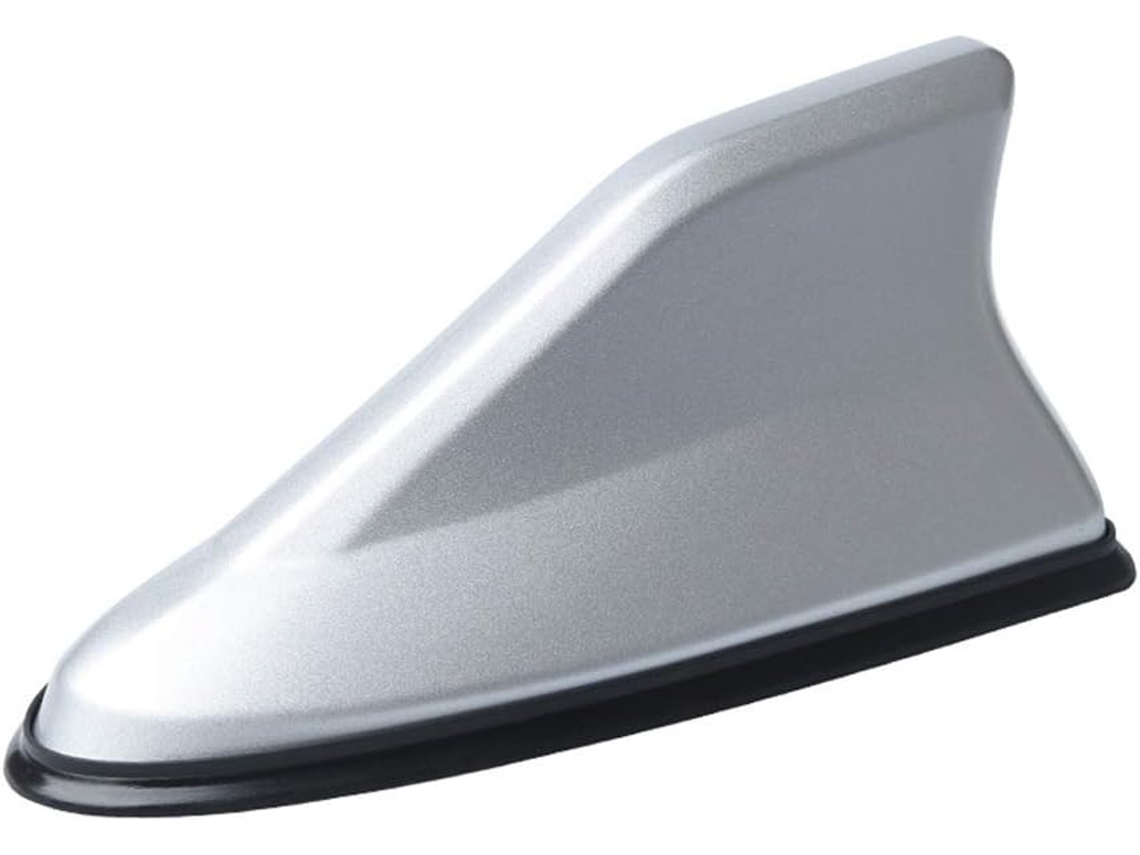 Antena Funcional Universal Para Teto De Carro, Com Base Em Formato De Barbatana Tubarão, Cor Prata
