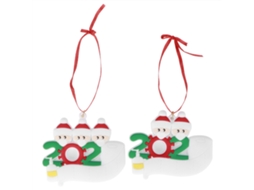 Laxiscreed Pack De 2 Ornamentos Natalícios Personalizados Para Árvores De Natal Em Família