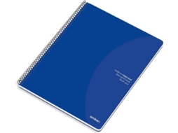 Caderno Espiral AMBAR Azul (A5 - Liso - 80 Folhas)