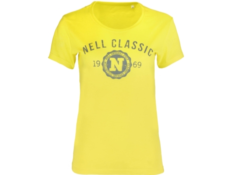 Camisola clássica feminina Nell em algodão preto, tamanho XS