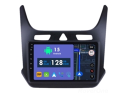 Auto Rádio Carro Bluetooth Autoradio 8GB RAM 128G ROM CarPlay Navegação GPS Ecrã Táctil RoverOne para Chevrolet Cobalt 2 2011-2018  