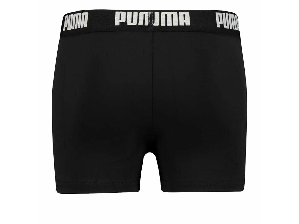 Calções de Banho Boxer para Meninos PUMA Swim Logo Preto 13-14 Anos