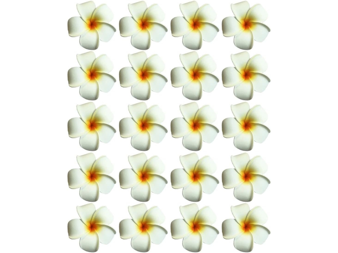 Flores Artificiais Flutuantes Brancas para Decoração de Piscina . AQUAFORGE (20 Unidades)