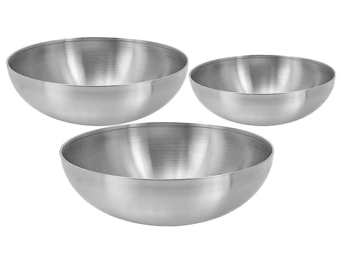 Lurelia Pote Para Massa 3 Peças Em Aço Inoxidável Prata, Empilhável, Para Cozinha, Foods, Fruits