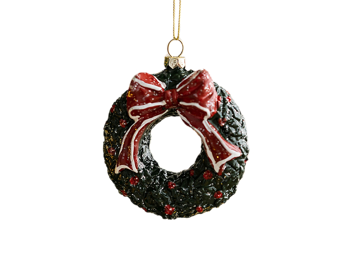 Bola Decorativa de Natal, Forma Pintada, Pequeno Enfeite LAXISCREED