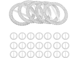 100 Pins Redondos de Plástico, com Design Diferenciado e Fáceis de Transportar, Ideais para Festas, Eventos e