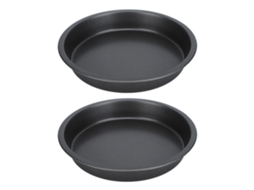 2pcs Assadeira de Pizza S/MARCA, Antiaderente, Aço Carbono, 9 polegadas