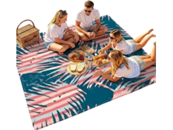 Tapete De Camping Grande Com Revestimento Pve, Tecnologia De Secagem Rápida, Almofada De Piquenique.