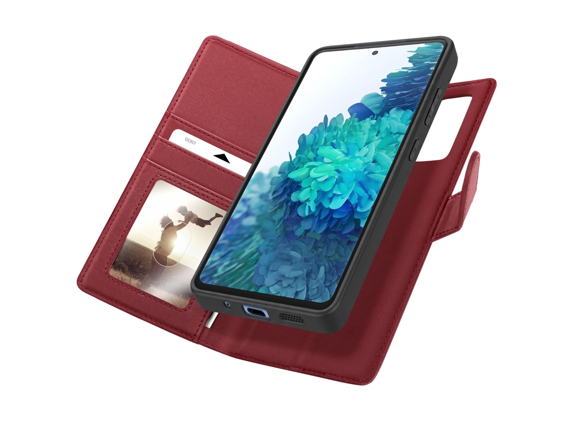 Capa Carteira Para Samsung Galaxy S20 Fe Anti-rfid Com Capa Removível