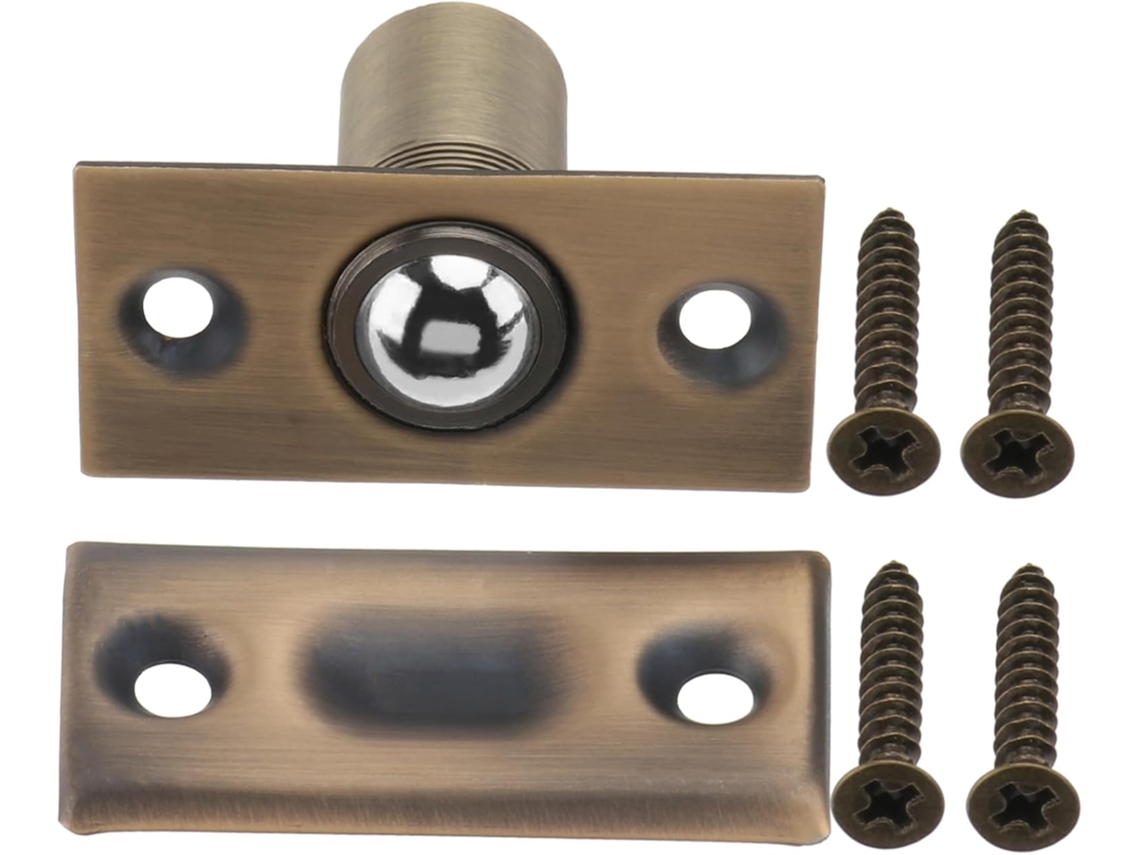 Fecho De Pressão Em Latão Para Portas E Gavetas, Resistente Com Mola Esférica, Fácil De Instalar, Dourado, Para Armários