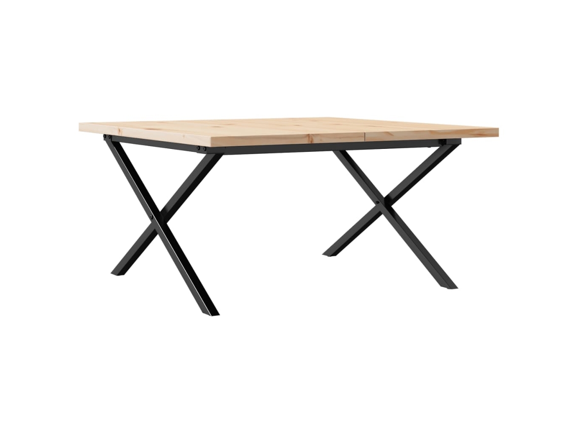 Estrutura de Mesa de Centro em X 90x90x45,5 Cm Pinho/aço MAISON EXCLUSIVE