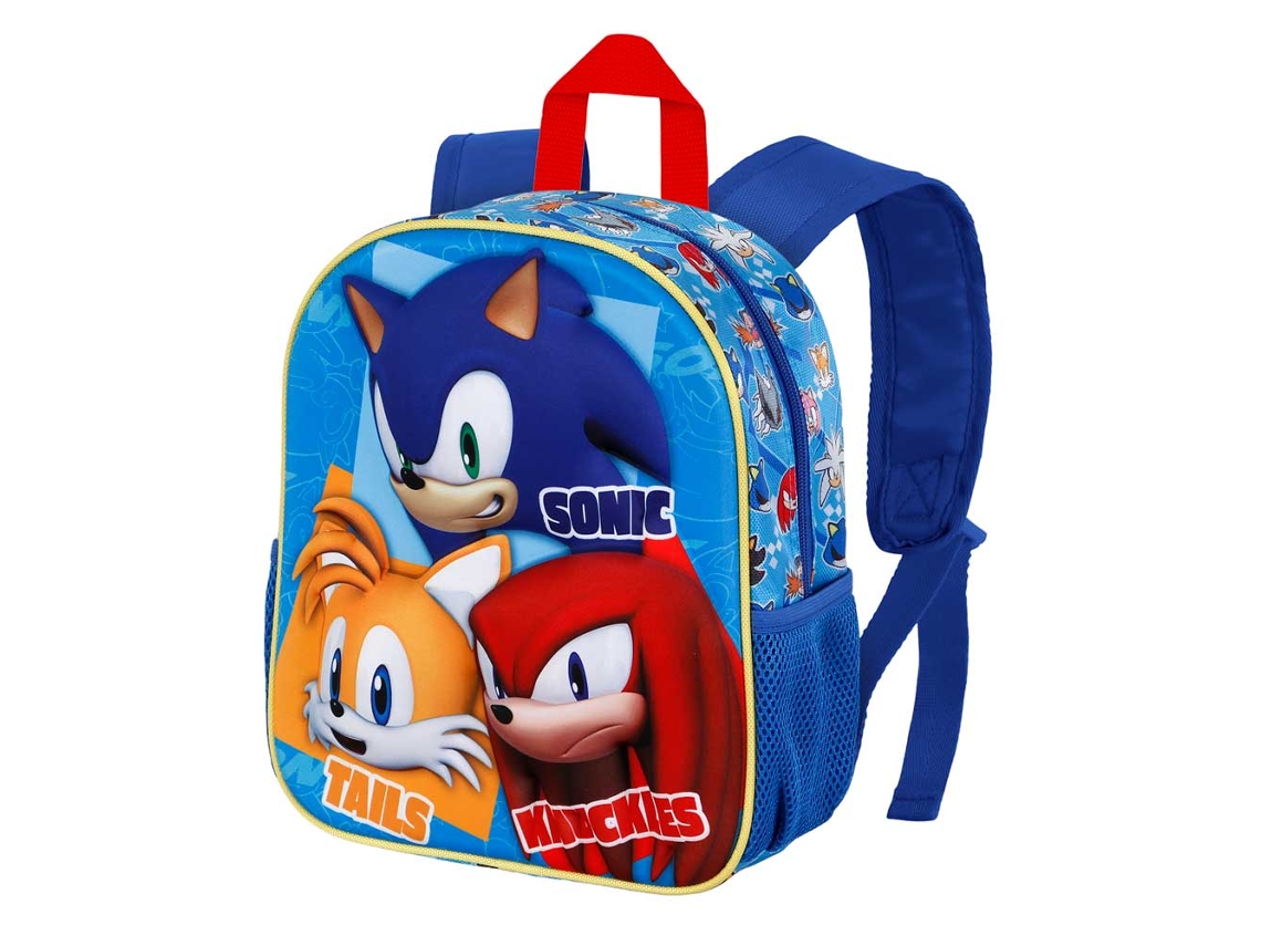 Sega-Sonic Trio Mochila 3D Pequena Azul KARACTERMANIA