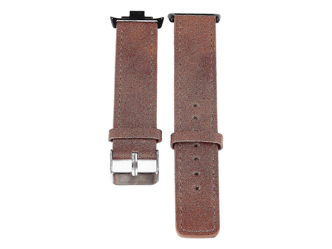 Pulseira De Couro Pu Com Cabeça Plana Estilo Vintage Para Mi Band 8 Pro, Pulseira De Substituição Ajustável B Wuo Olysi Shop
