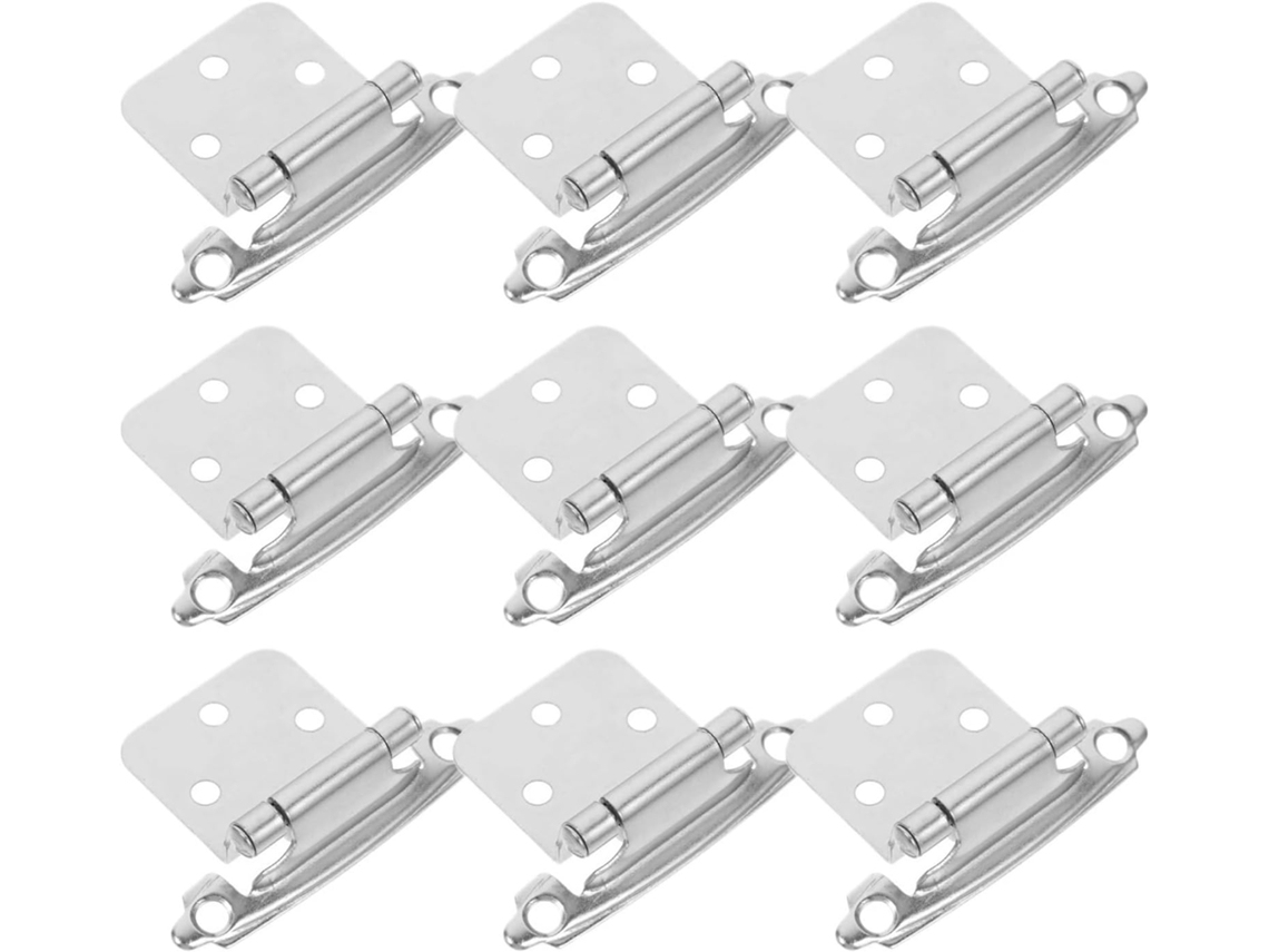 Dobradiças Giratórias Ocultas Para Portas, 10 Peças, Com Fechamento Automático, Amortecedores Para Móveis