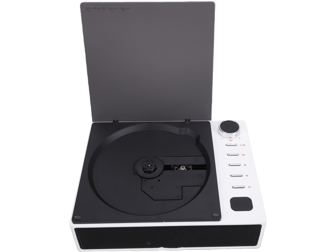 Amonida Leitor Cd Portátil Com Bluetooth Para Casa E Escritório, Rádio Fm, Bateria De 2600 Mah