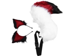 Conjunto De Tiara E Cauda De Raposa De Pelúcia - Acessórios Confortáveis Para Cosplay No Halloween.