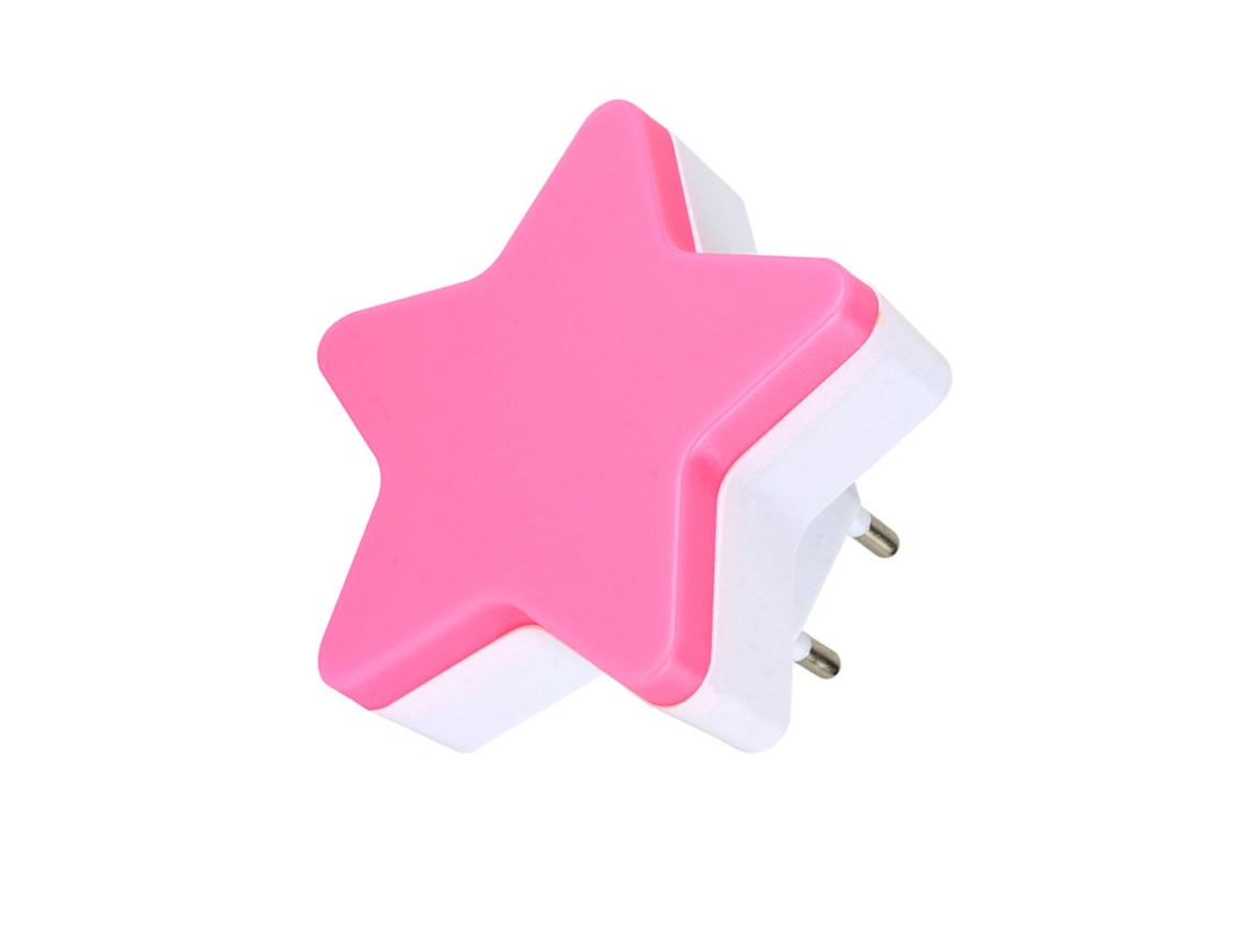 Luz noturna LED em forma de estrela mini, com controle automático de luz sensor | S/MARCA