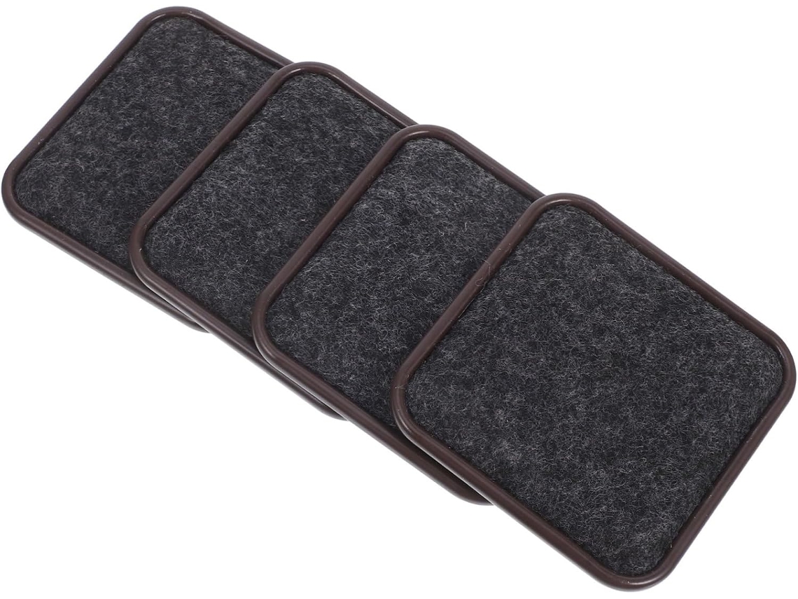 Conjunto De 4 Protetores Piso Antiderrapantes Para Móveis, Feitos De Plástico Com 63, 5mm De Diâmetro, Para Proteção